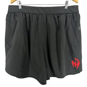 ADIDAS Patrick Mahomes Football Athletic Shorts Mens 2XL Black Red Chiefs 7”